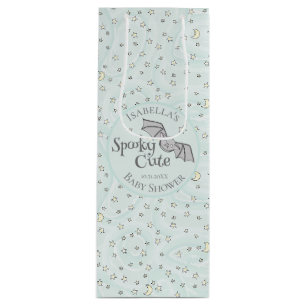 Sac Cadeau Pour Bouteille Cute Mint Éffrayant Cute Octobre Baby shower