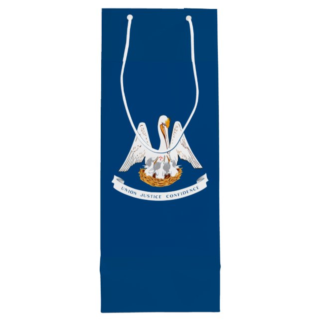 Sac Cadeau Pour Bouteille Design de Louisiana State Flag (Dos)