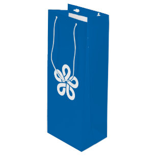 Sac Cadeau Pour Bouteille Drapeau de la préfecture de Fukuoka, Japon