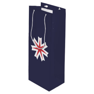 Sac Cadeau Pour Bouteille Drapeau de la préfecture d'Hokkaido, Japon