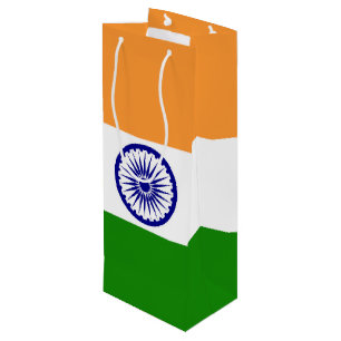 Sac Cadeau Pour Bouteille Drapeau de l'Inde