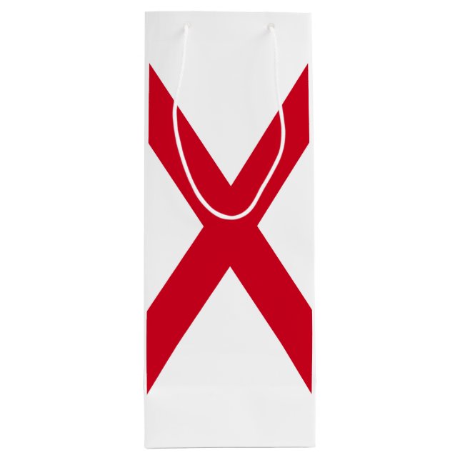 Sac Cadeau Pour Bouteille Drapeau d'État de l'Alabama (Dos)