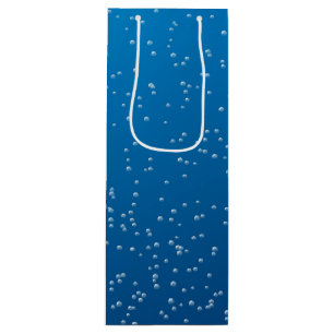 Sac Cadeau Pour Bouteille Eau Bleue Profonde Et Petites Bulles
