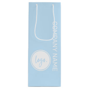 SAC CADEAU POUR BOUTEILLE ÉLÉGANTE MARQUE D'AFFAIRES NOM ET LOGO DE L'ENTREP