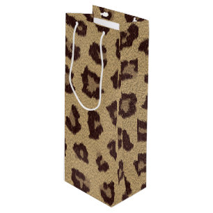 Sac Cadeau Pour Bouteille Empreinte de léopard génial / Big Cat