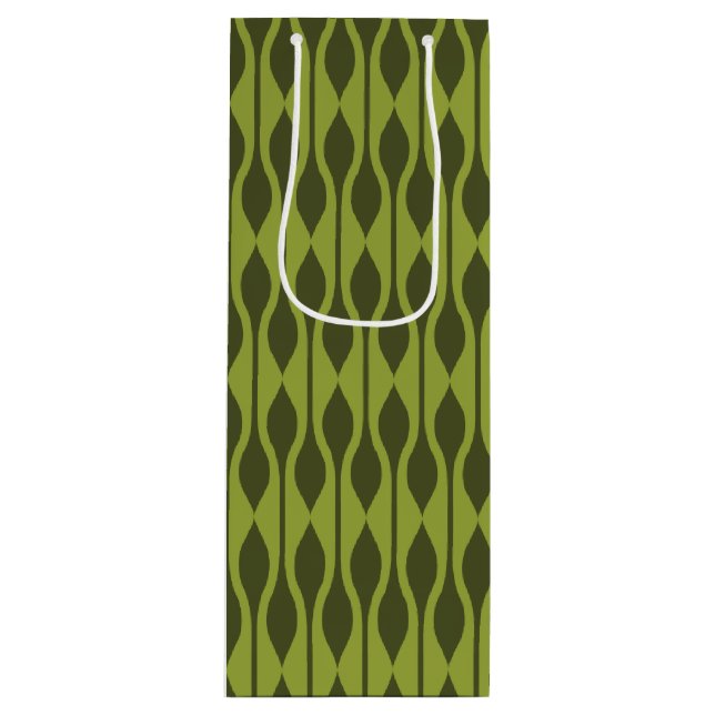 Sac Cadeau Pour Bouteille Enveloppe cadeau Mod | Drops Avocado (Devant)