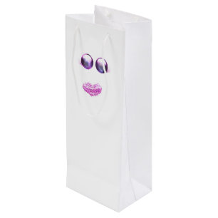 Sac Cadeau Pour Bouteille Fantôme de parties scintillant de Pinkoween
