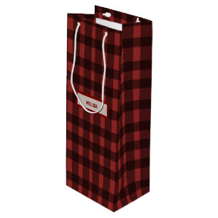 Sac Cadeau Pour Bouteille Flingue de flanelle avant l'anneau célibataire d