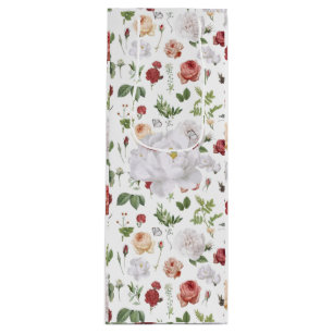 Sac Cadeau Pour Bouteille Florales fraîches