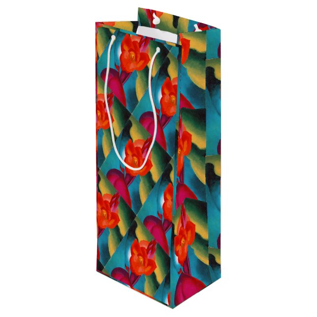Sac Cadeau Pour Bouteille Géorgie O'Keefe 1919 Canne rouge (Dos Angle)