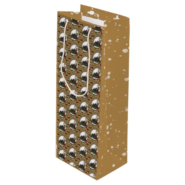 Sac Cadeau Pour Bouteille Gingerbread Man- Coco (Devant Angle)