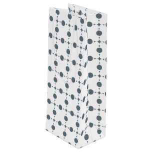 Sac Cadeau Pour Bouteille Gray Polka Dots, Polka Dot Pattern, Dots