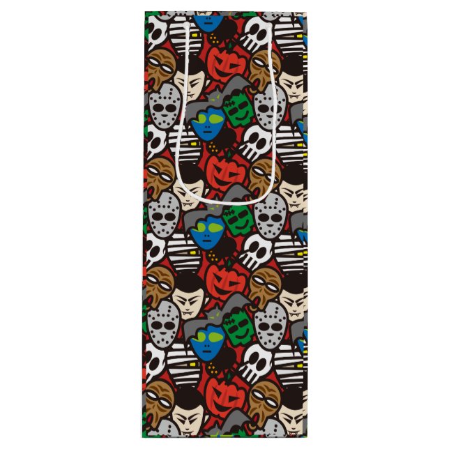 Sac Cadeau Pour Bouteille Halloween (Devant)