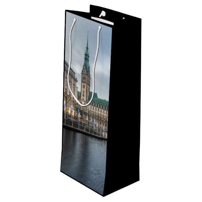 Sac Cadeau Pour Bouteille Hambourg (Dos Angle)