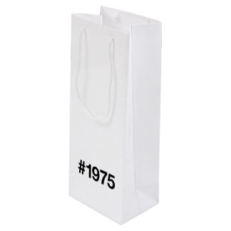 Sac Cadeau Pour Bouteille Hashtag 1975 50 Anniversaire