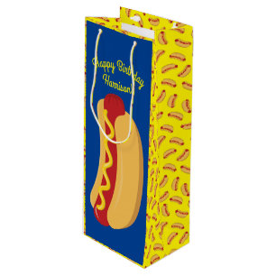 Sac Cadeau Pour Bouteille Hot Dog Anniversaire de enfant Party Cuire mignonn