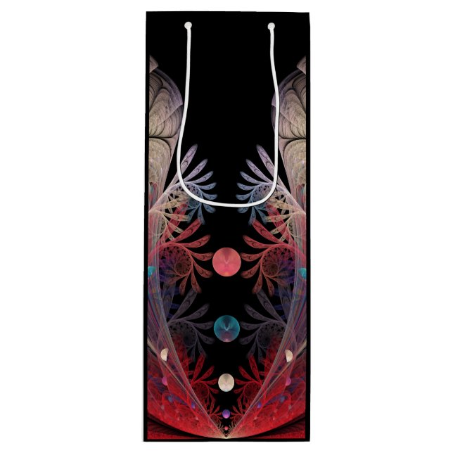 Sac Cadeau Pour Bouteille Jonglage Abstrait Art moderne Imaginaire fractal (Devant)