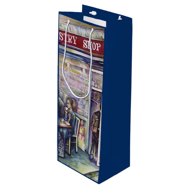 Sac Cadeau Pour Bouteille Joyeux (Devant Angle)