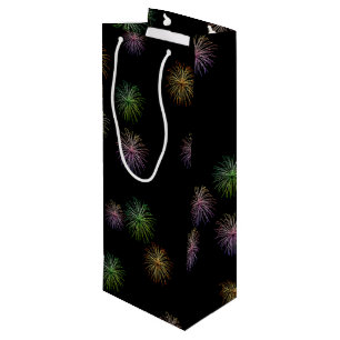 Sac Cadeau Pour Bouteille Joyeux feu d'artifice du 10e anniversaire