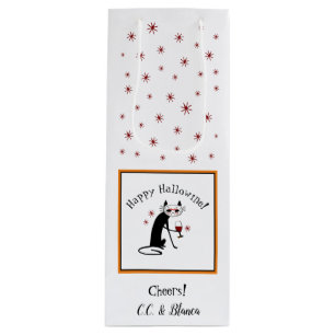 Sac Cadeau Pour Bouteille Joyeux Hallowine ! Halloween Punny