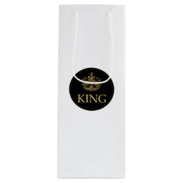 Sac Cadeau Pour Bouteille King and Crown Royal Emblem