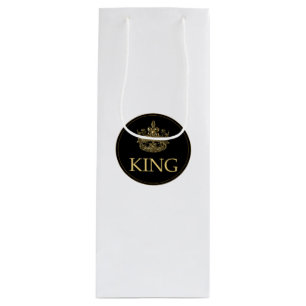 Sac Cadeau Pour Bouteille King and Crown Royal Emblem