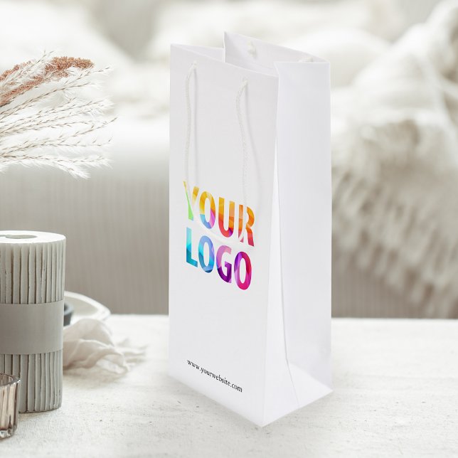 Sac Cadeau Pour Bouteille Logo de l'entreprise personnalisée Cadeau promotio (Créateur téléchargé)
