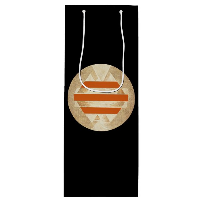 Sac Cadeau Pour Bouteille Logo de Nikias (Devant)