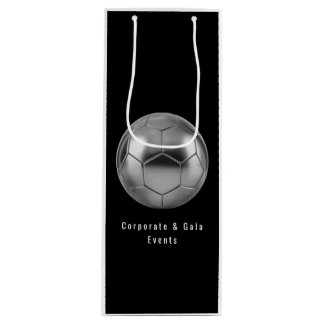 Sac Cadeau Pour Bouteille Luxury Silver Soccer Ball for Corporate Gala&Event