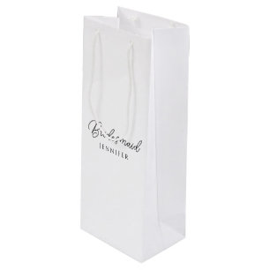 Sac Cadeau Pour Bouteille Meilleur modèle de nom de script de typographie de