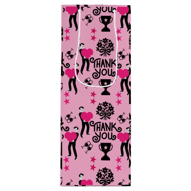 Sac Cadeau Pour Bouteille Merci (Devant)