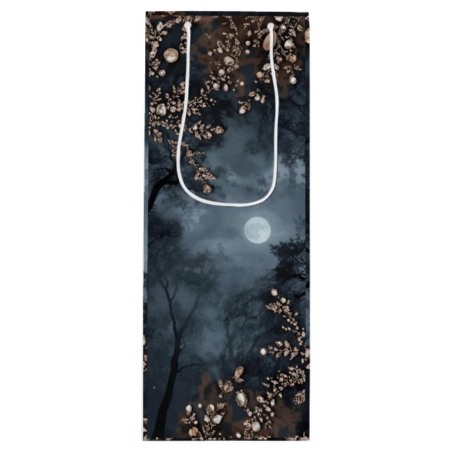 Sac Cadeau Pour Bouteille Midnight Crystal (Devant)