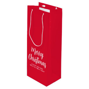 Sac Cadeau Pour Bouteille Modèle élégant Joyeux Noël Bonne Année