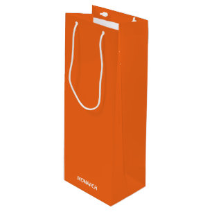 Sac Cadeau Pour Bouteille Monarch butterfly orange color name