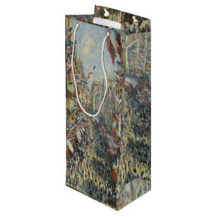 Sac Cadeau Pour Bouteille Monet 1878 La rue Montorgueil à Paris
