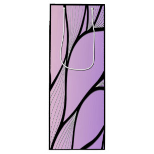Sac Cadeau Pour Bouteille Motif de congé créatif Pearlescent violet