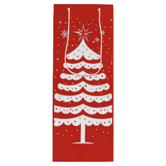 Sac Cadeau Pour Bouteille Noël moderne