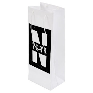 Sac Cadeau Pour Bouteille Nuit New York
