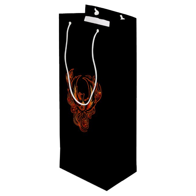 Sac Cadeau Pour Bouteille Oiseau De Feu (Dos Angle)
