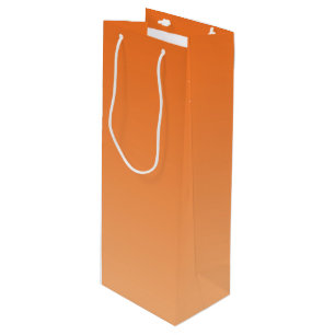 Sac Cadeau Pour Bouteille Ombre orange