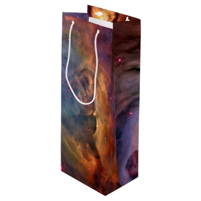 Sac Cadeau Pour Bouteille Orion Nebula Space Galaxy (Devant Angle)