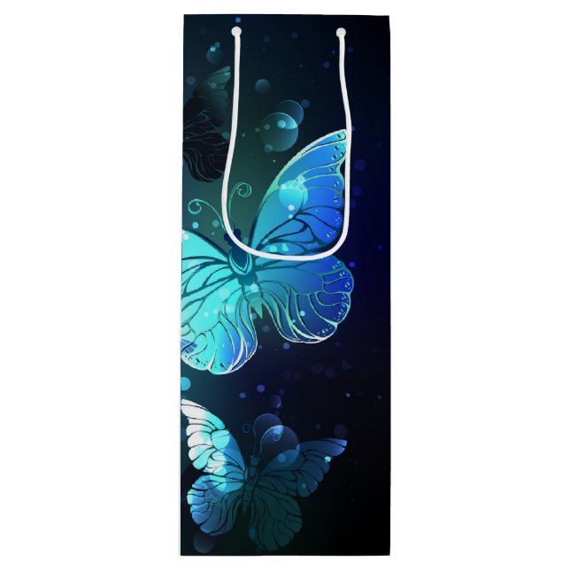 Sac Cadeau Pour Bouteille Papillon de nuit (Devant)