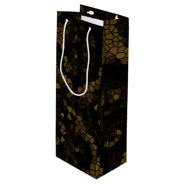 Sac Cadeau Pour Bouteille Papillon en verre d'olive (Devant Angle)