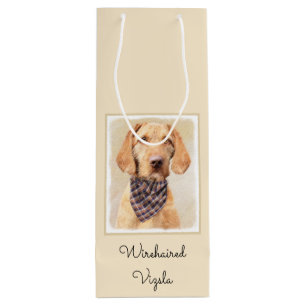 Sac Cadeau Pour Bouteille Peinture à poils durs Vizsla - Jolie Art Original 