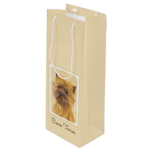 Sac Cadeau Pour Bouteille Peinture de Cairn Terrier - Cute Original Chien Ar
