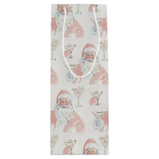 Sac Cadeau Pour Bouteille Père Noël éméché