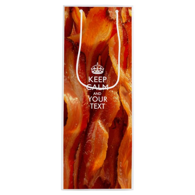 Sac Cadeau Pour Bouteille Personnalized KEEP CALM AND Your Creative Text (Devant)