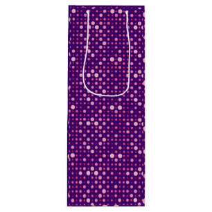Sac Cadeau Pour Bouteille Polka Dot 01.Pink DPurple BG
