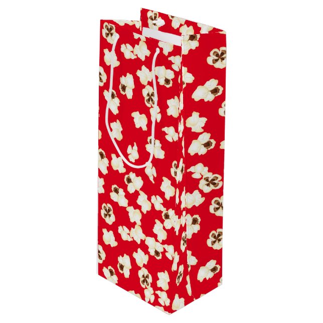 Sac Cadeau Pour Bouteille Popcorn Anniversaire de la fête du cinéma (Devant Angle)