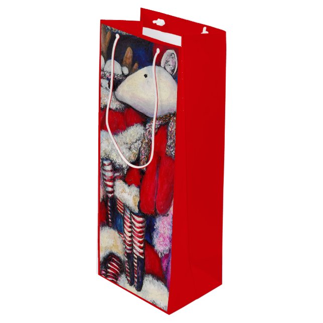 Sac Cadeau Pour Bouteille Réalité sur les vacances (Devant Angle)